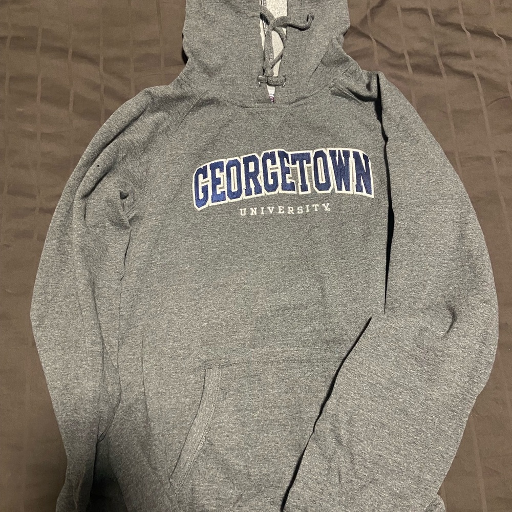 Georgetown University Gray Hooded Sweatshirt